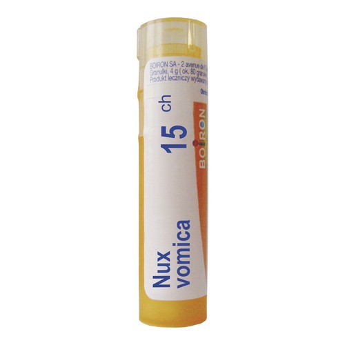 Boiron Nux vomica, 15 CH, gran., 4 g,(MZ19331) 3075707