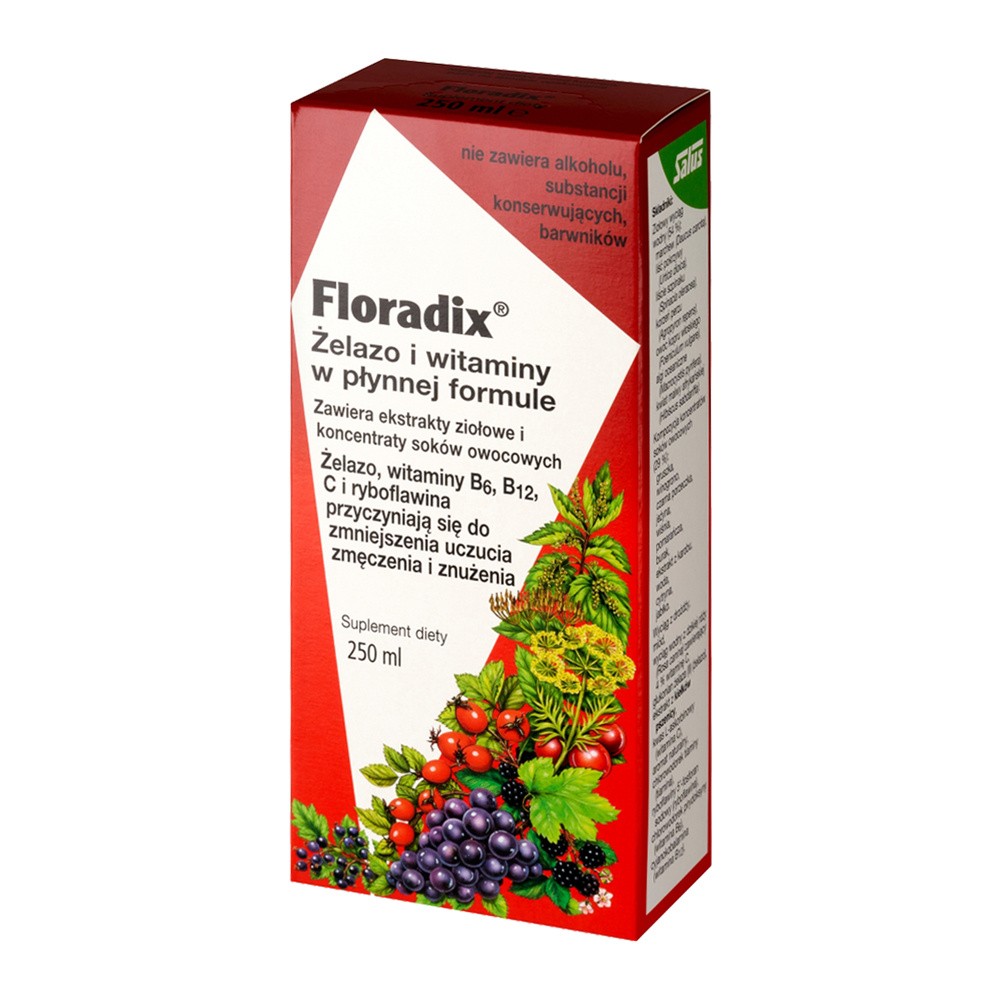 Salus Floradix Żelazo i Witaminy 250 ml