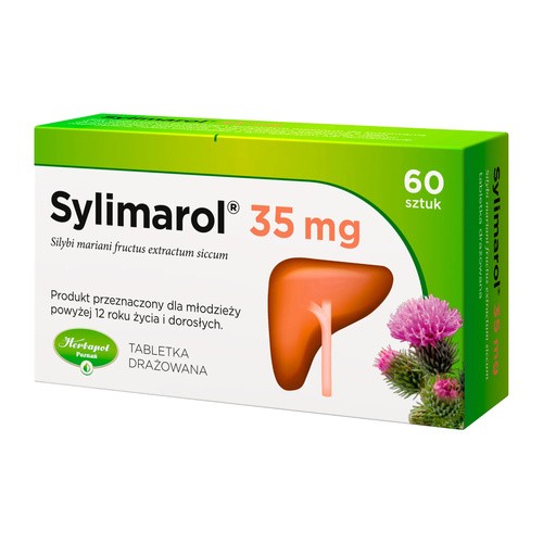 Sylimarol 35 mg Tabletki drażowane 60 sztuk