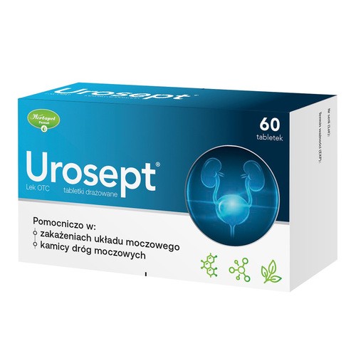 Urosept leczenie zakażeń układu moczowego, 60 tabletek