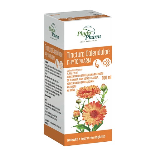 PhytoPharm KLEKA S.A Tinctura calendulae 100 g nalewka z koszyczka nagietka