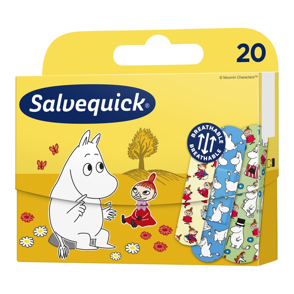Salvequick CEDERROTH MUMINKI Plastry odporne na wodę i brud różne rozmiary - 20
