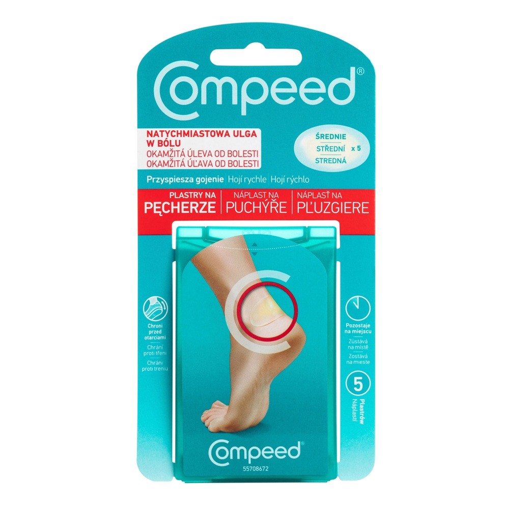 Johnson&Johnson Compeed na pęcherze średnie 5 szt.