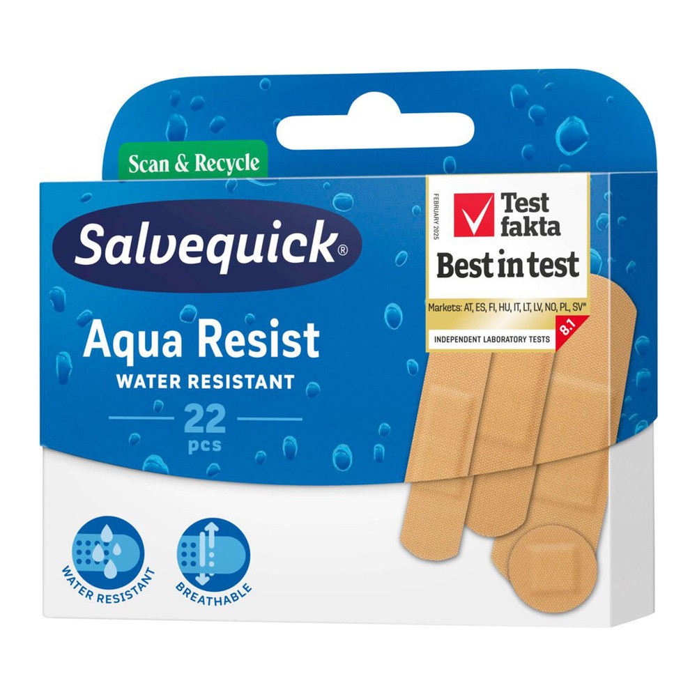 Salvequick CEDERROTH Polska S.A. Aqua Resist plaster wodoodporny 22 szt.