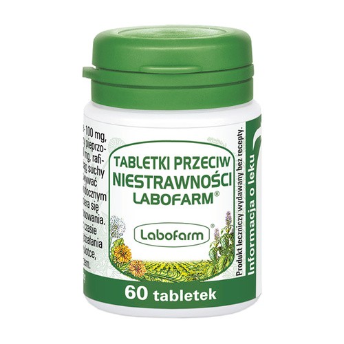 Tabletki przeciw niestrawności Labofarm, 60 tabletek