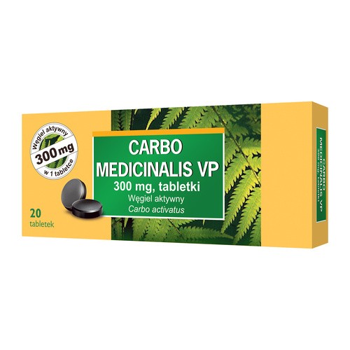 Carbo medicinalis VP 300 mg x 20 tabl