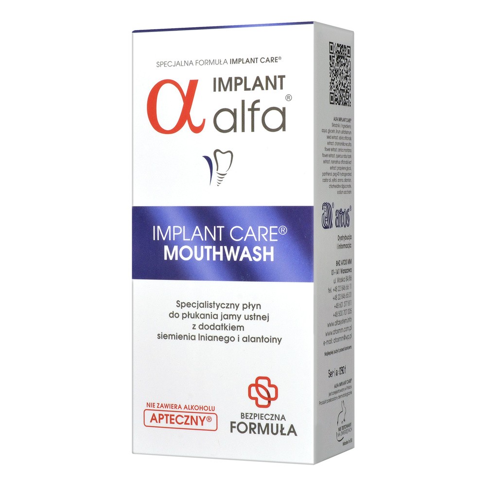 Atos ALFA Implant Care 200ml - płyn do stosowania bezpośrednio przed i po zabieg