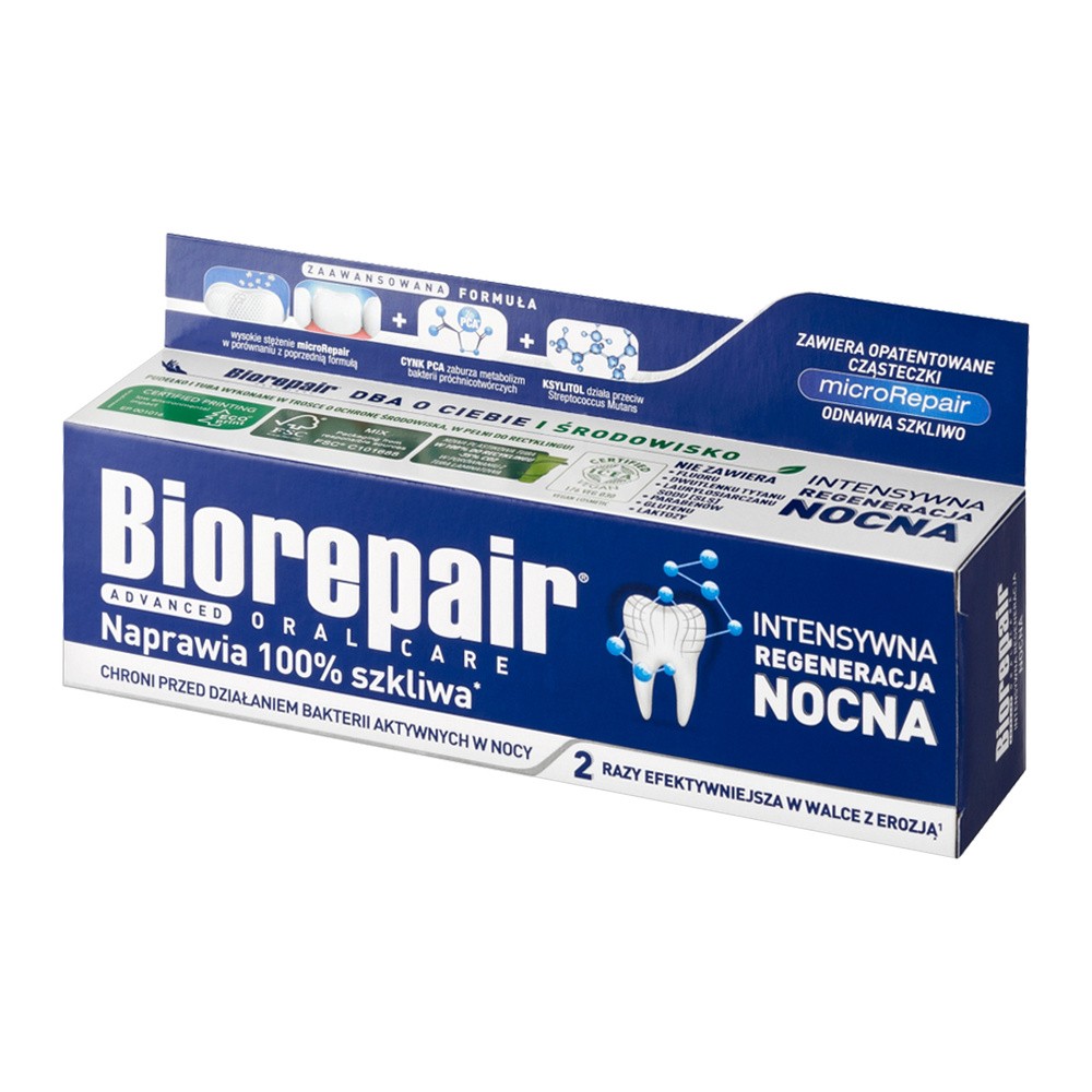 COSWELL Biorepair night pasta do zębów intensywne działanie nocą 75 ml
