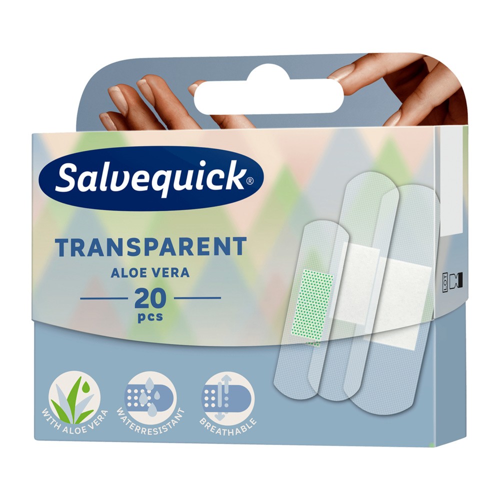 Cederroth Plastry Salvequick Transparent Aloe x 20 szt