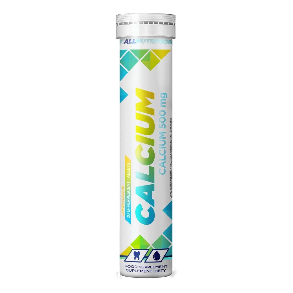 Allnutrition Calcium Tabletki musujące o smaku cytrynowym, 20 szt.