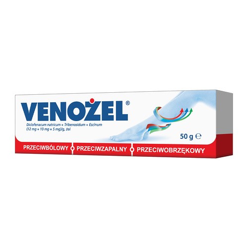 EMO-FARM SP.Z O.O. Venożel 12Mg+10Mg+5Mg/G Żel 50 G