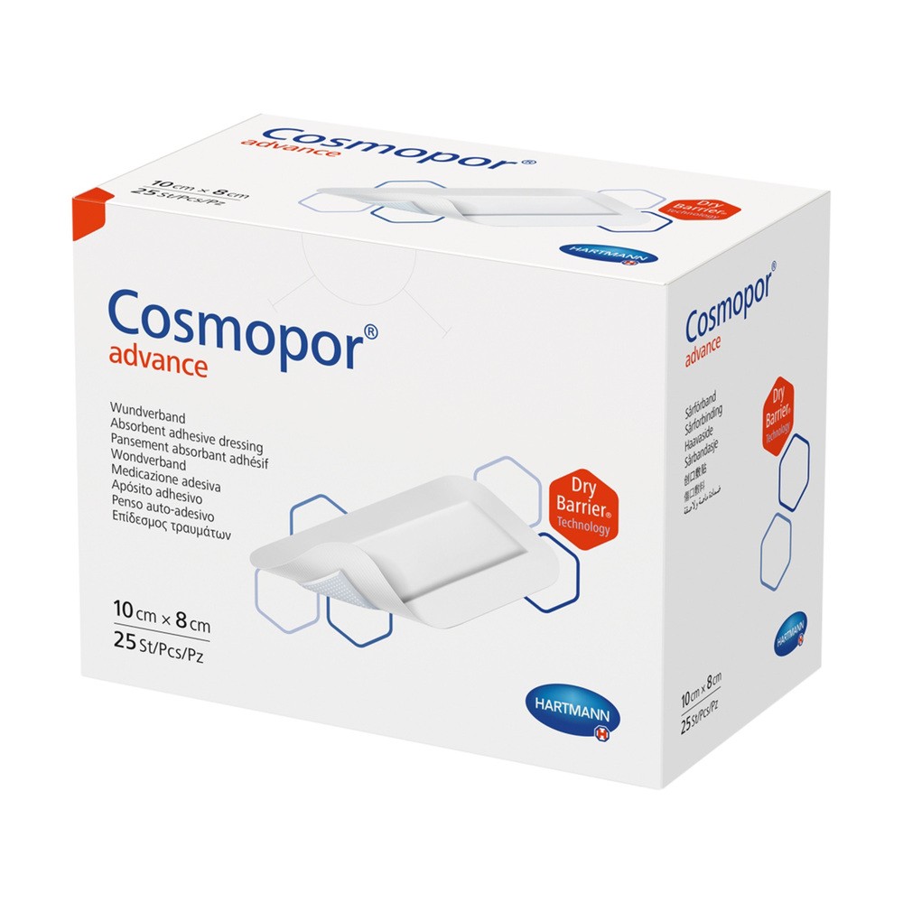 Cosmopor Advance, opatrunki, 10 cm x 8 cm, 25 szt.