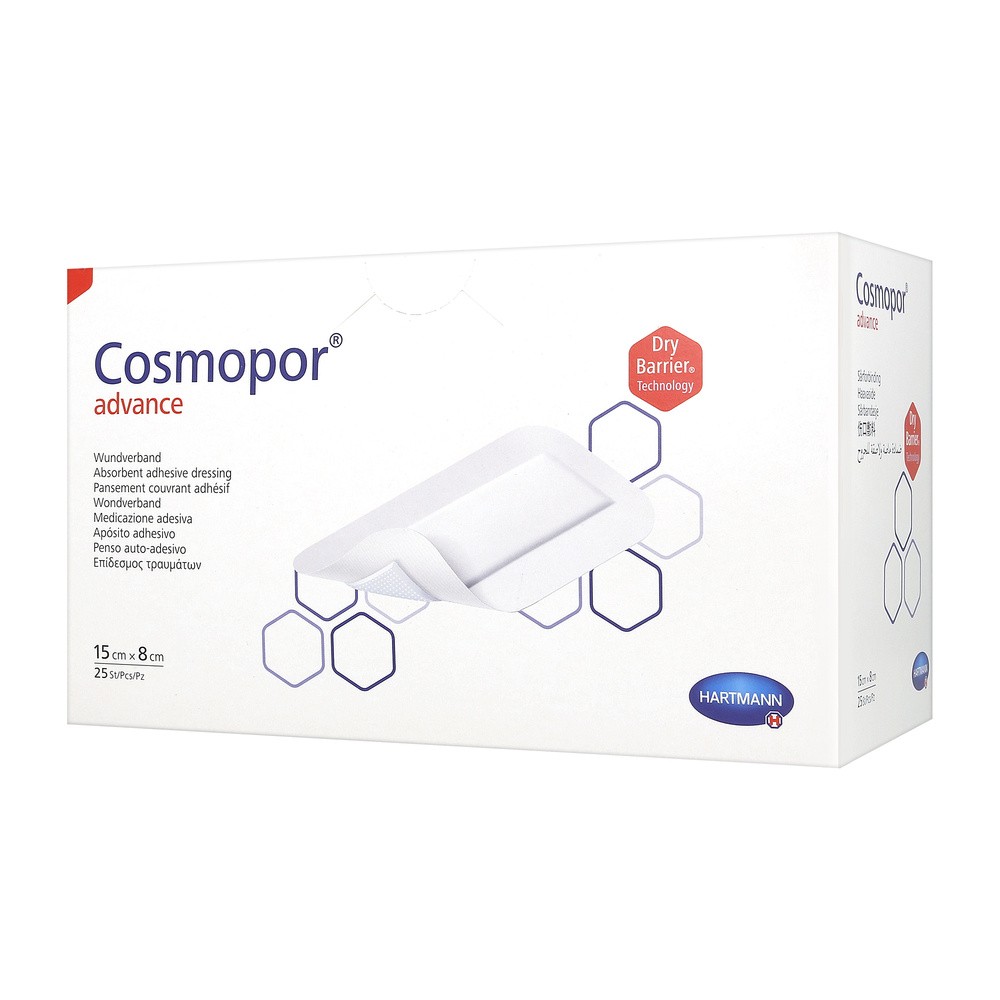 Cosmopor Advance, opatrunki, 15 cm x 8 cm, 25 szt.