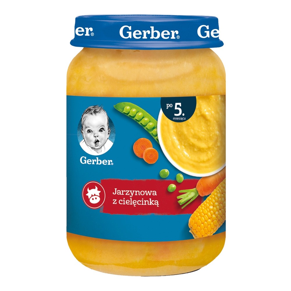 Gerber Zupka Jarzynowa z cielęciną po 5 miesiącu 190 g