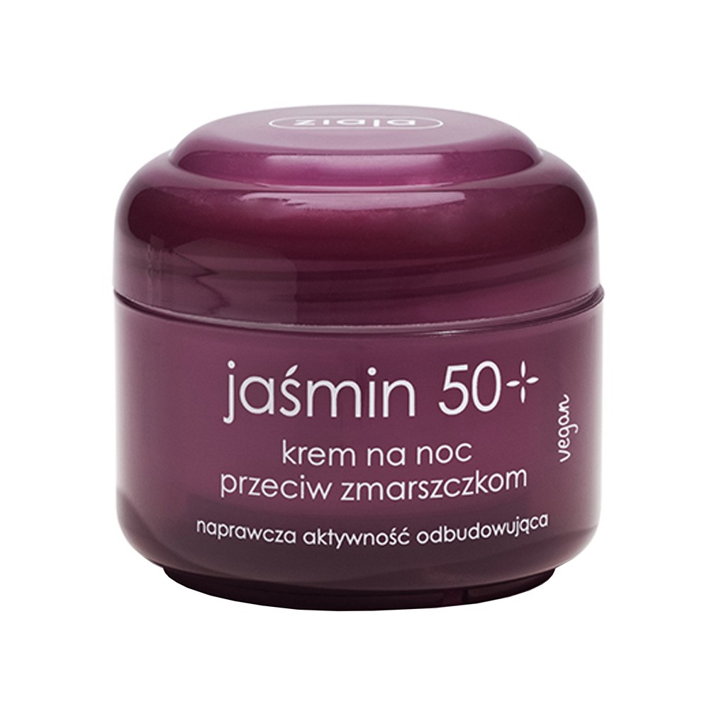 Ziaja Jaśminowa, krem przeciw zmarszczkom na noc 50+, 50 ml