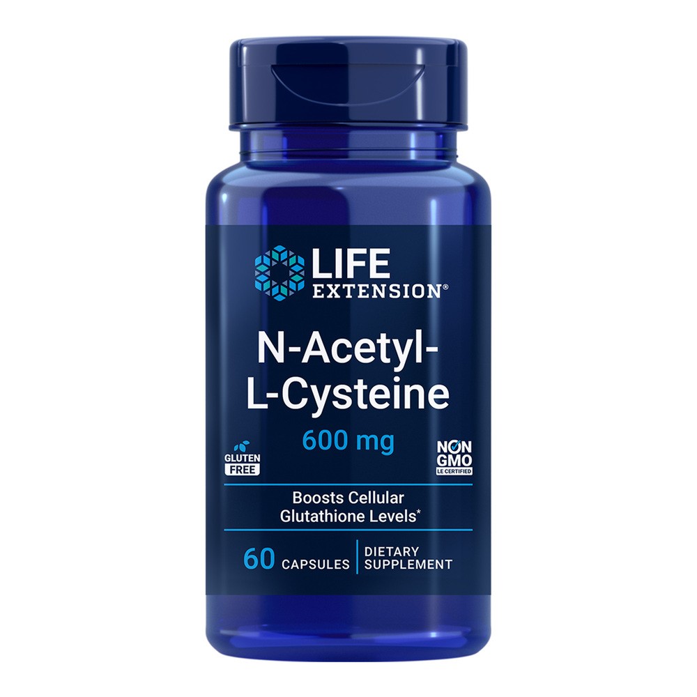Life Extension Life Extension N-Acetylo-L-cysteina (NAC) 600 mg - 60 kapsułek