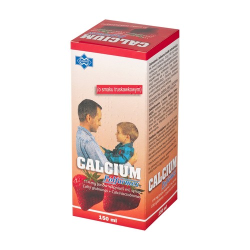 Polfarmex CALCIUM Syrop o smaku truskawkowym 150ml