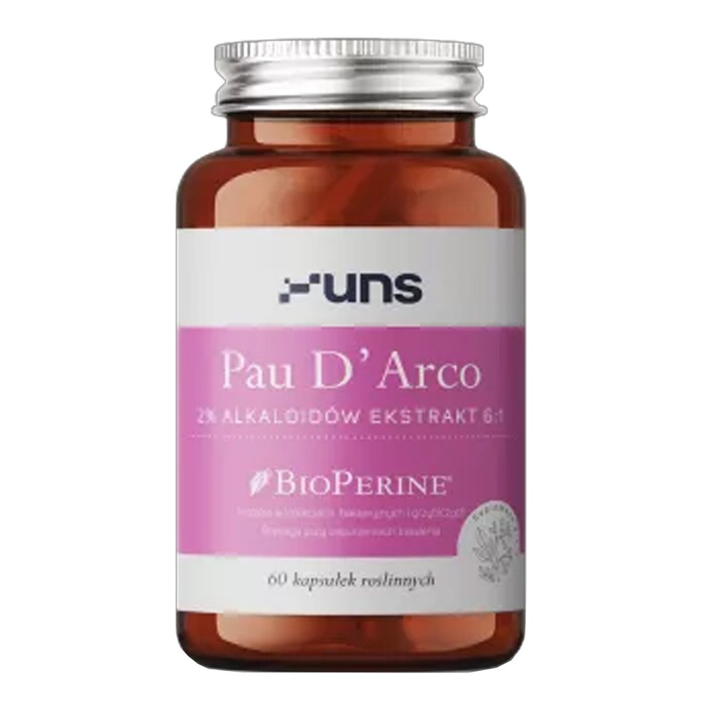 UNS Pau D'Arco 2% Alkaloidów Ekstrakt 6:1 60vegcaps