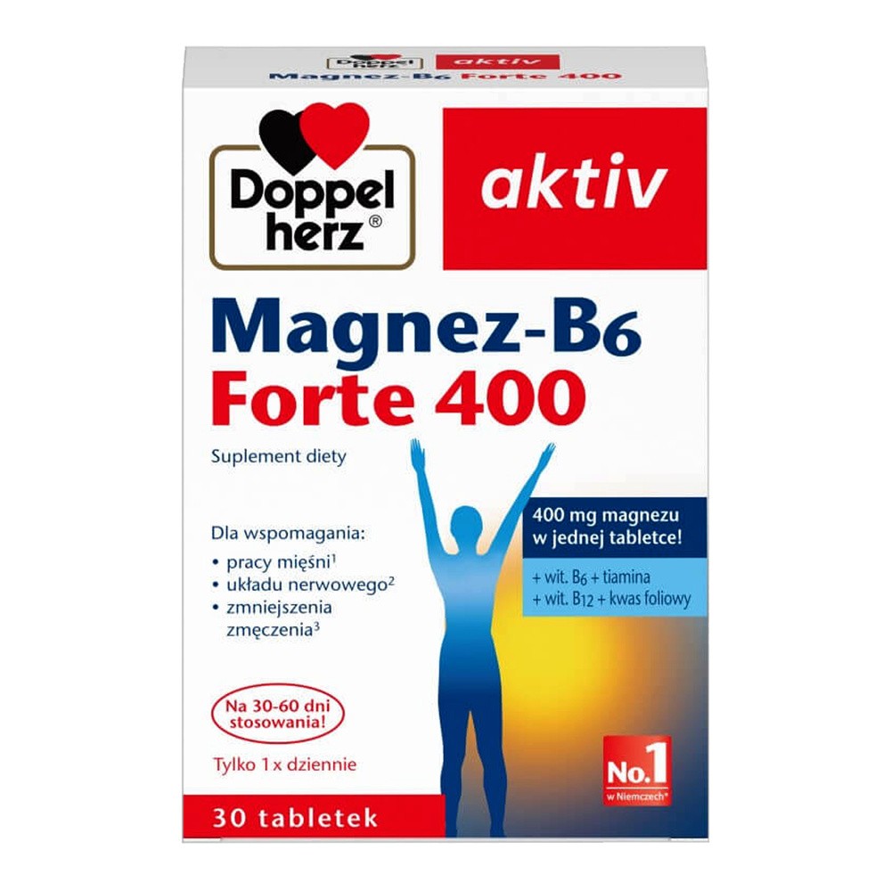 Queisser Pharma Doppelherz Aktiv Magnez + B6 Forte 400 30 szt.
