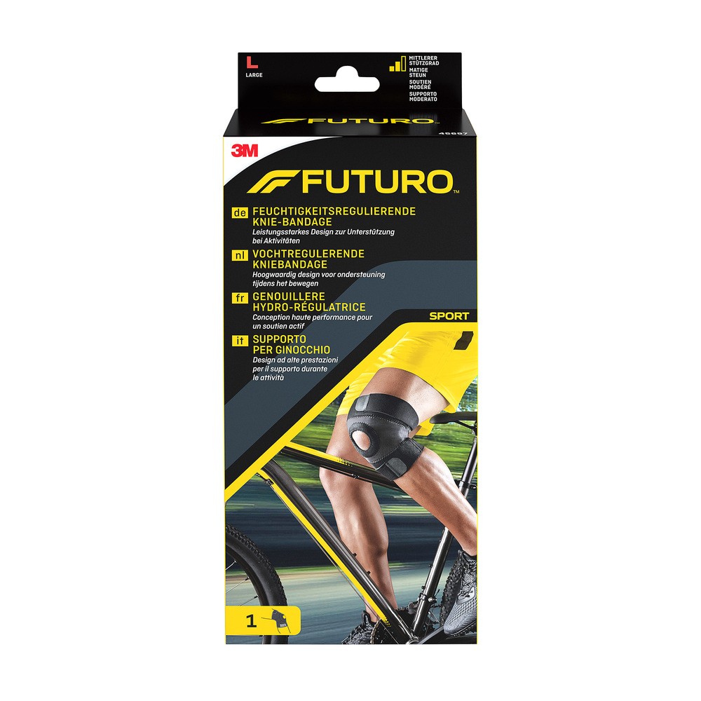 3M VISCOPLAST Futuro sport stabilizator kolana z wzmocnieniem rzepki L