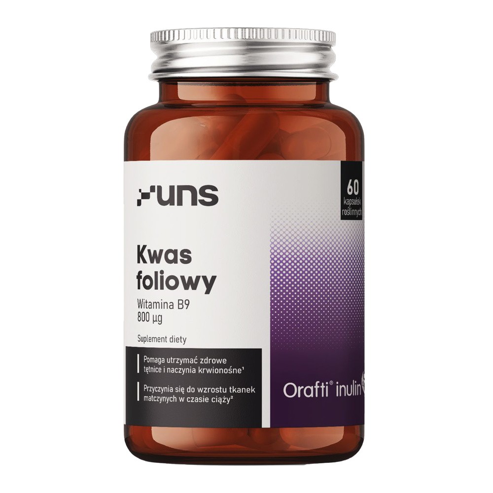 UNS Kwas Foliowy Witamina B9 800ug 60vegcaps