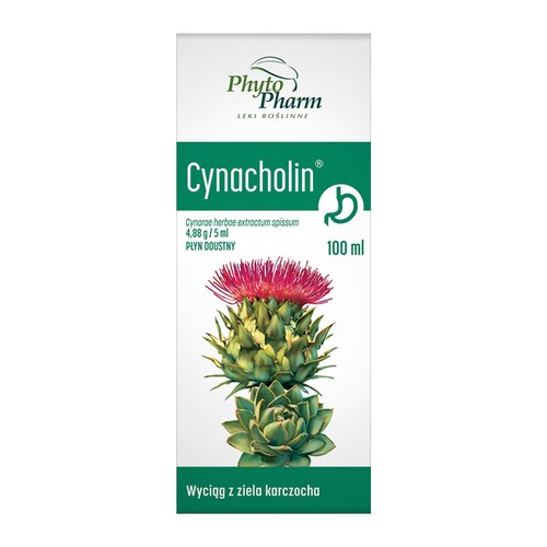 Phytopharm Phytopharm: Cynacholin wyciąg z karczocha (intractum cynarae) - 100 ml