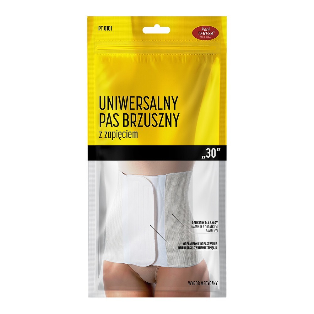 Pani Teresa pas brzuszny uniwersalny 30 rozmiar S 80-90 cm 1 szt