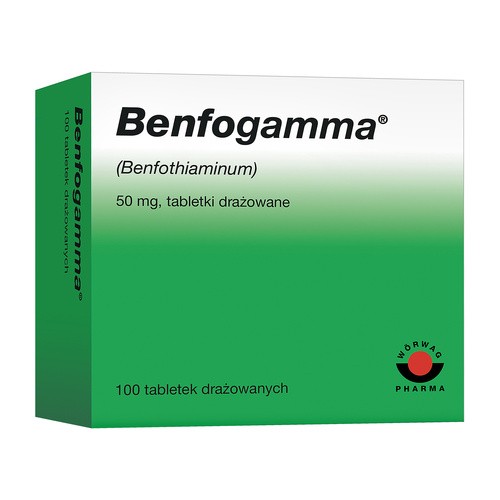 Worwag PHARMA Benfogamma 50 mg x 100 tabl drażowanych