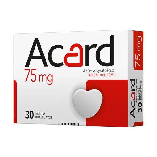 Polfa WARSZA Acard 75 mg x 30 tabl dojelitowych