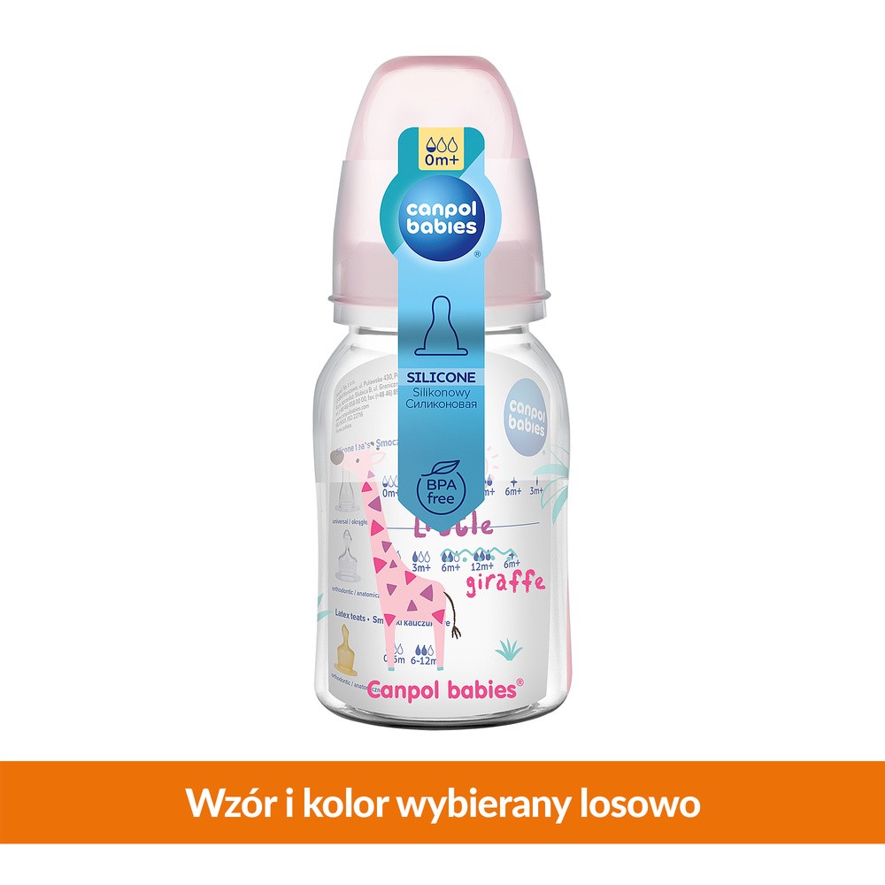 Canpol babies Butelka dekorowana - 120 ml 59/100