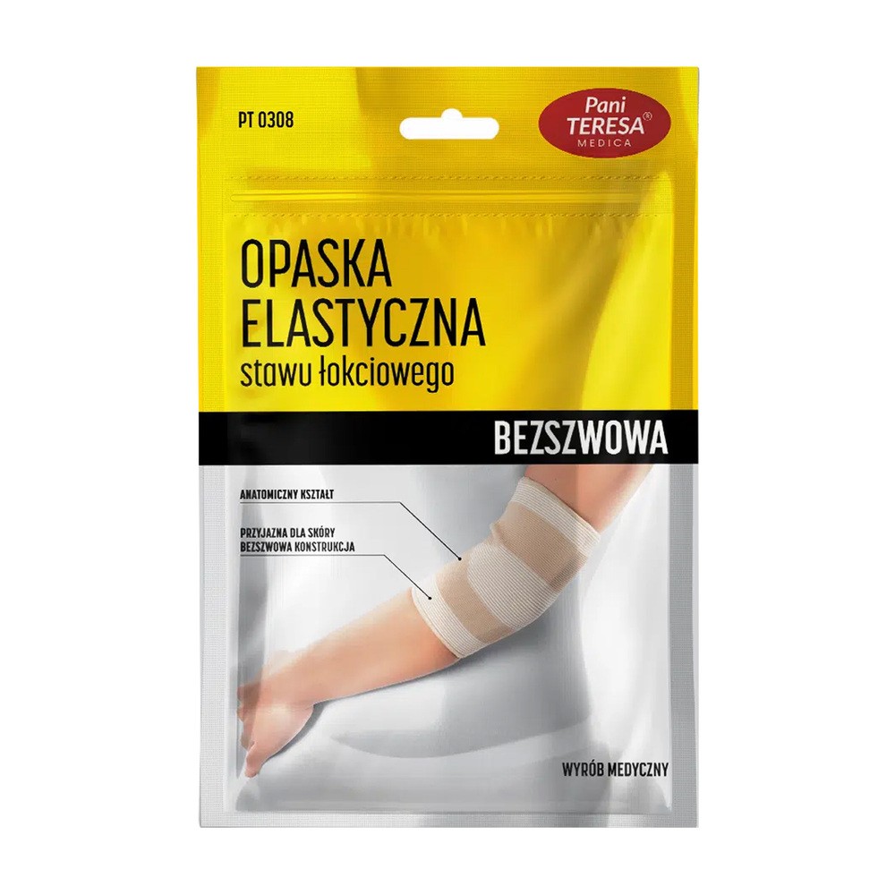 Pani Teresa, Opaska elastyczna stawu łokciowego bezszwowa, rozm. M, 1 szt.