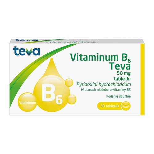 Teva Vitaminum B6 50mg 50 szt.