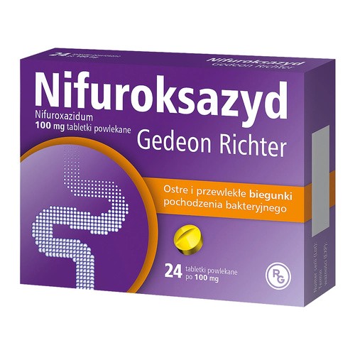Richter Gedeon Nifuroksazyd 100mg 24 szt.