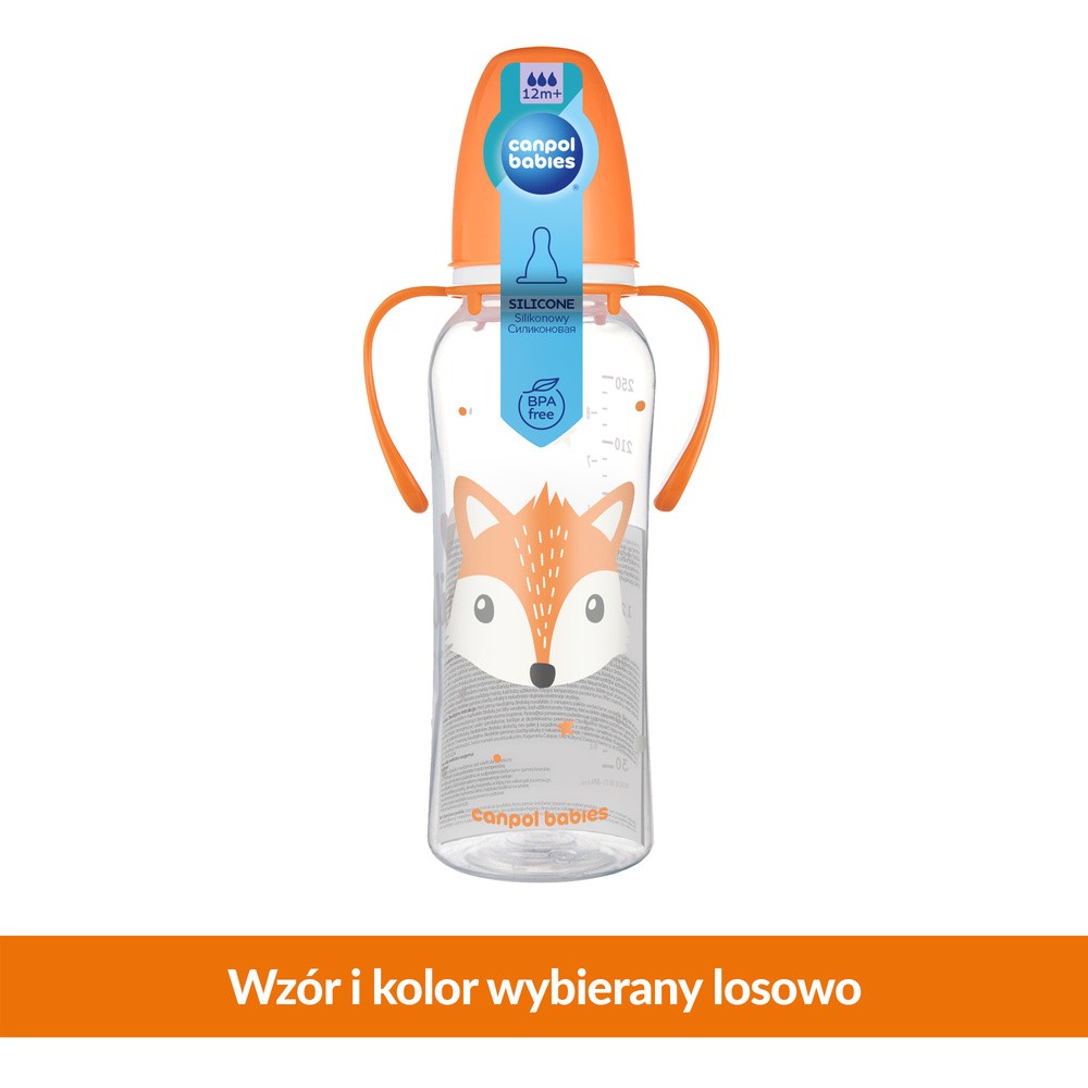 Canpol babies BUTELKA WESOŁE ZWIERZAKI 120ML 11/851