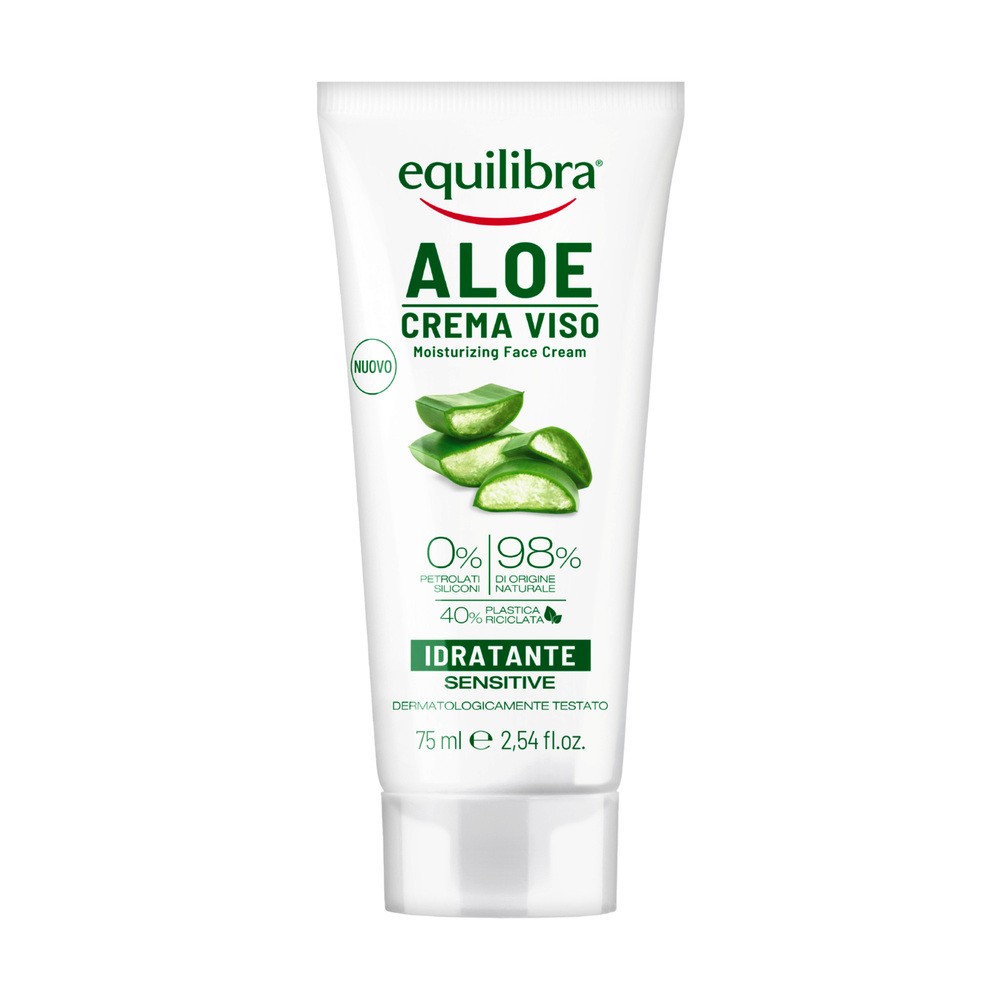 EQUILIBRA Aloesowy krem nawilżający do twarzy - Aloe Line Balance Face Cream