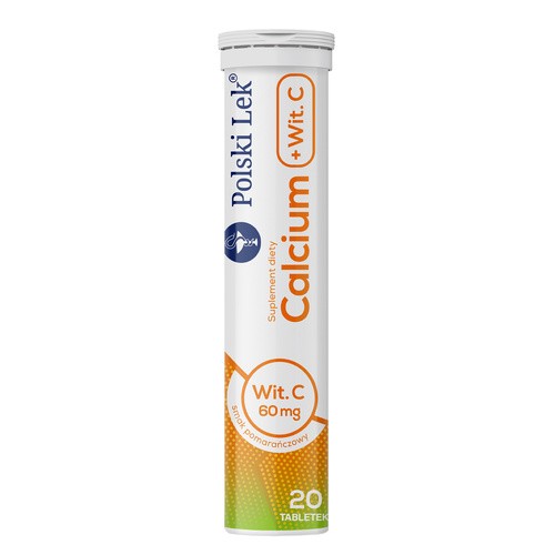 Polski Lek Calcium C 300mg + Vit.C 20 szt.