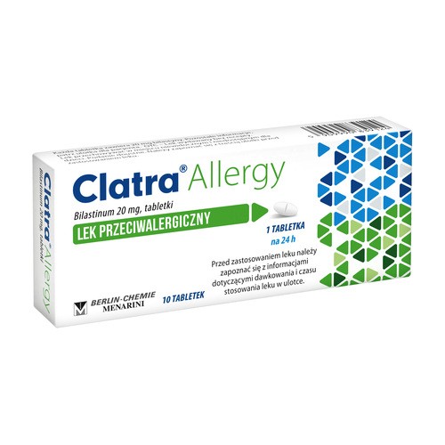 Clatra Allergy Lek przeciwalergiczny, 10 tabletek - Clatra Allergy Lek przeciwalergiczny, 10 tabletek