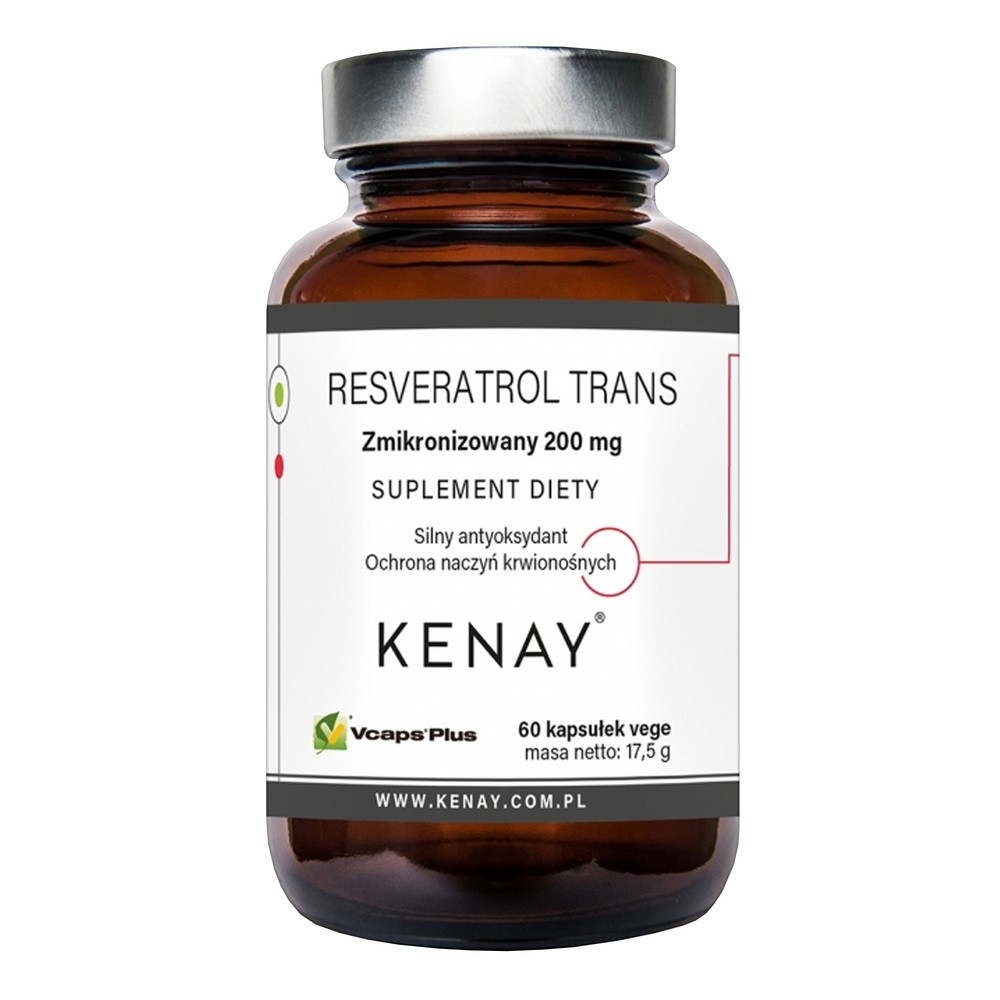 Kenay Resveratrol trans zmikronizowany 200 mg 60 kaps