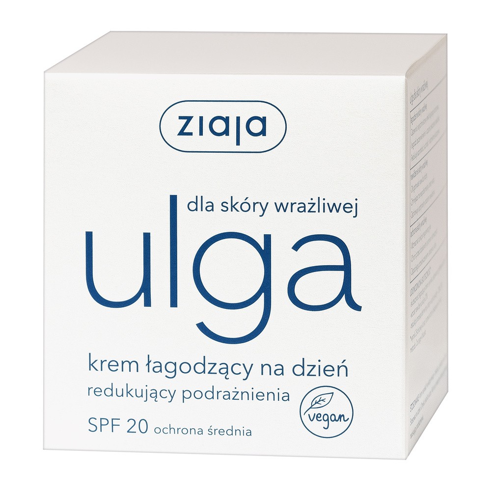 Ziaja Ulga Krem łagodzący na dzień redukujący podrażnienia 50ml