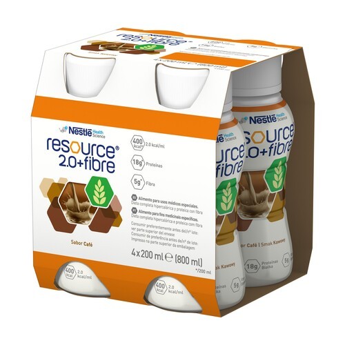 Nestle RESOURCE 2.0 FIBRE Smak kawowy 4x200 ml