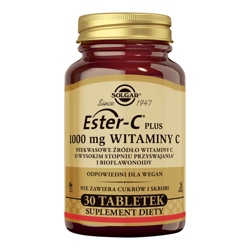Solgar Ester-C plus 1000 mg witaminy C 30 tabletek