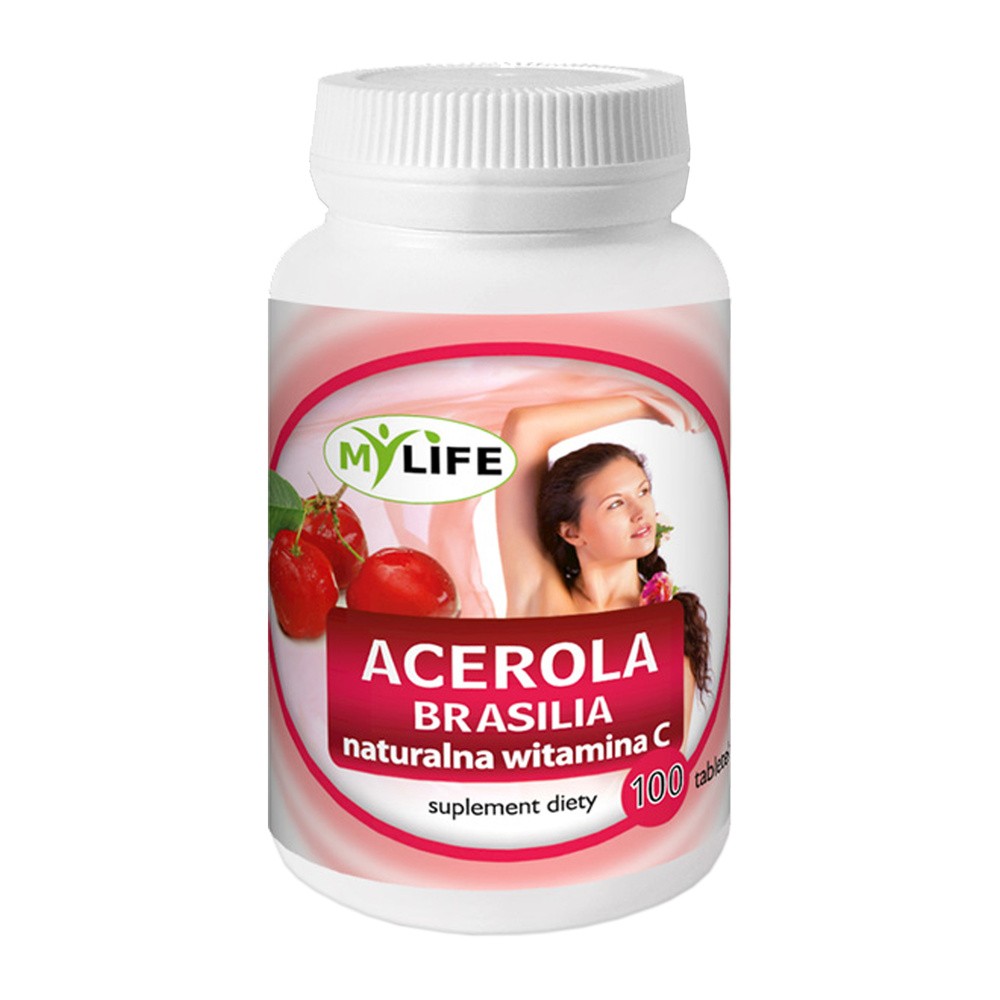 Komfar Acerola tabletki 100/160 mg brasilia naturalna witamina C