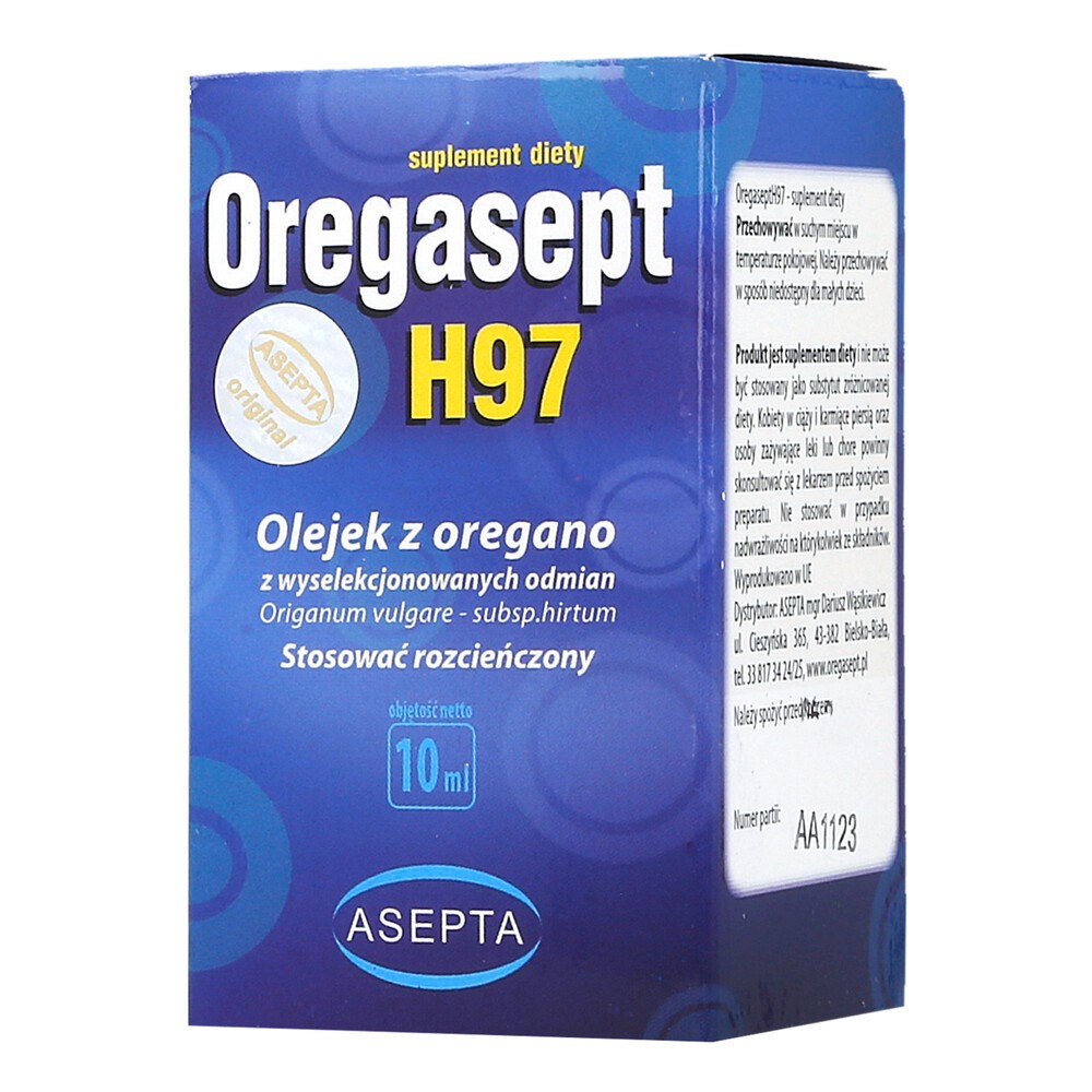 ASEPTA Oregasept h97 olejek z oregano 10 ml