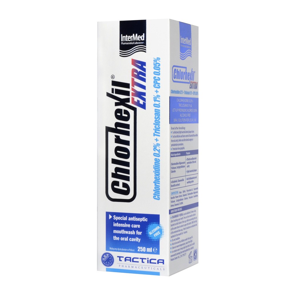 Tactica PHAR Chlorhexil extra płyn do płukania jamy ustnej 250 ml