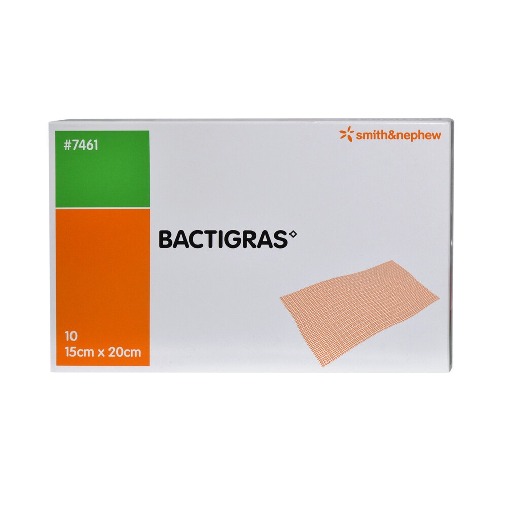 SMITH & NEPH SMITH &amp NEPH Opatrunek parafinowy bactigras 15 cm x 20 cm x 10 szt