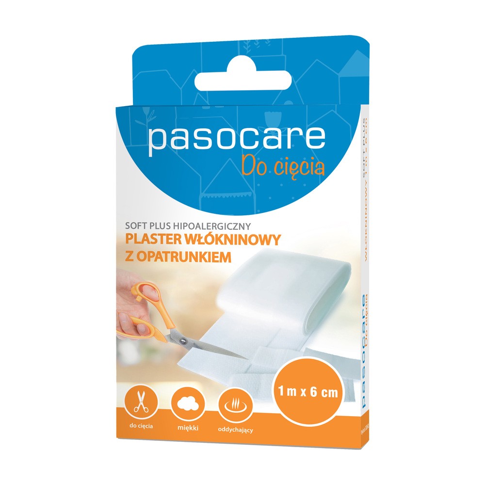 Paso Plaster pasocare włókninowy soft plus 1 m x 6 cm