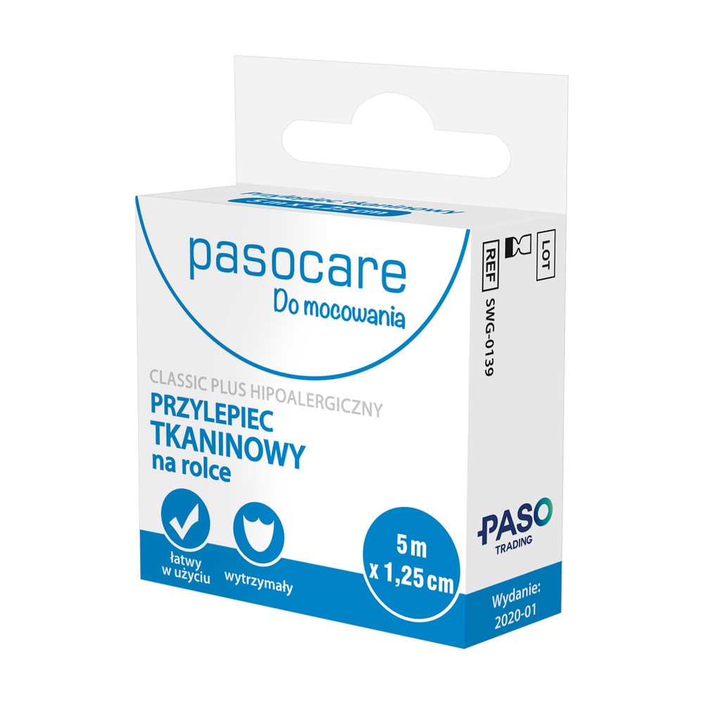 Paso Plaster pasocare tkaninowy classic na rolce 5m x 1,25cm