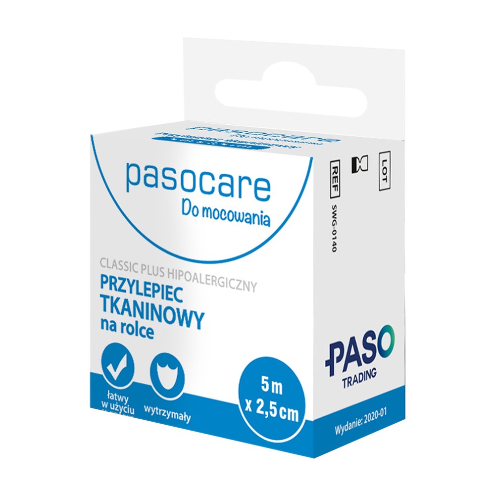 Paso Plaster pasocare tkaninowy classic na rolce 5m x 2,5cm