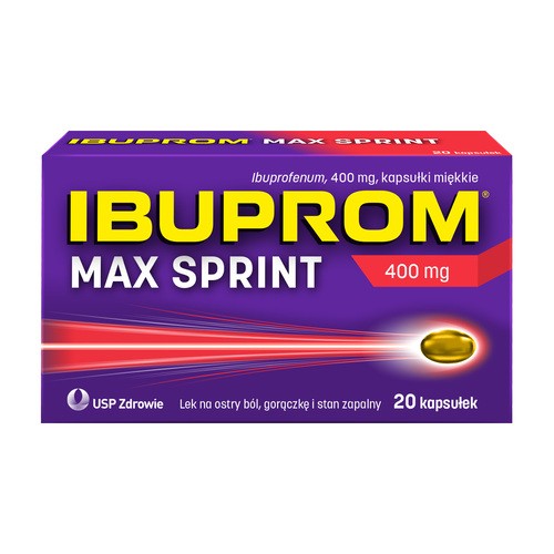 US Pharmacia Ibuprom MAX Sprint 400mg 20 szt.