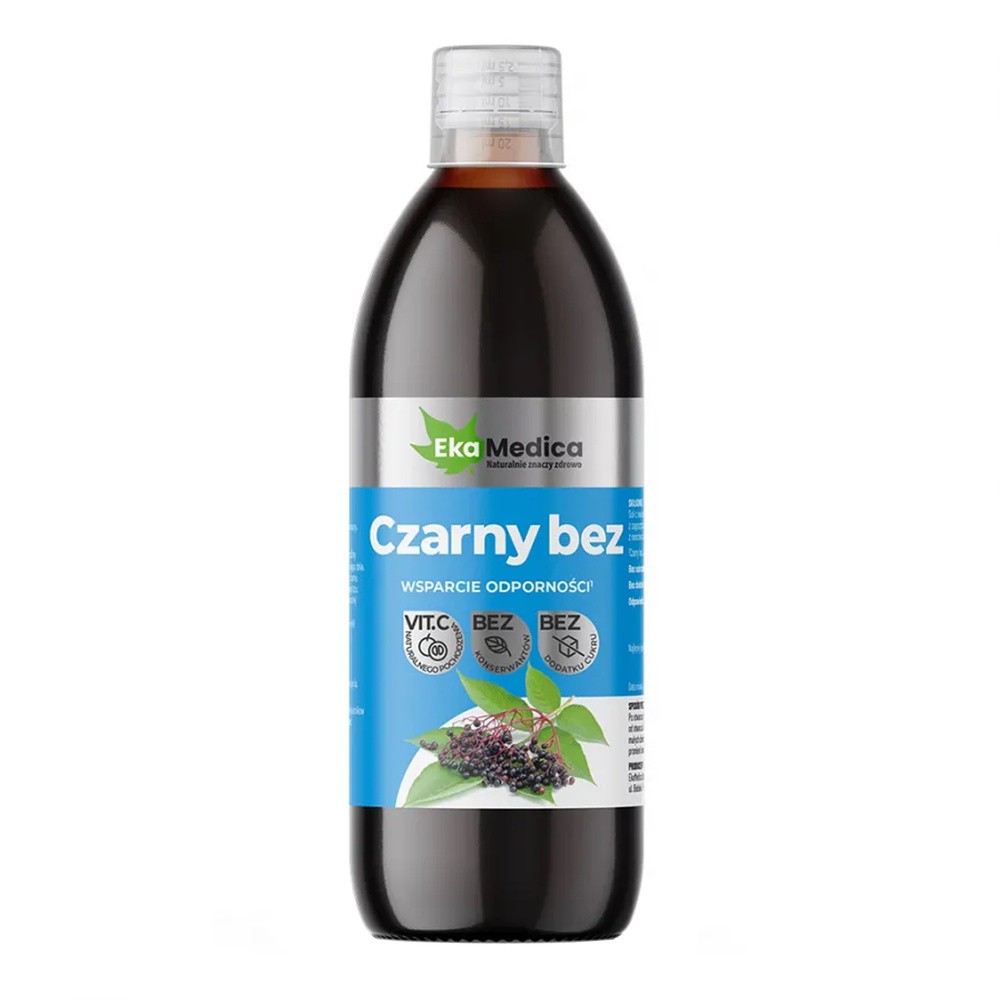 Czarny Bez Płyn EkaMedica 500 ml